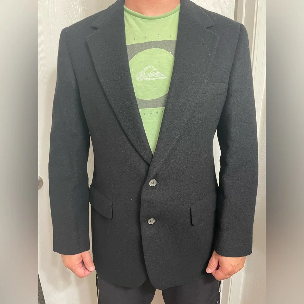 Barrister expressly for Walkers 100% cashmere black men’s blazer - Picture 1 of 15
